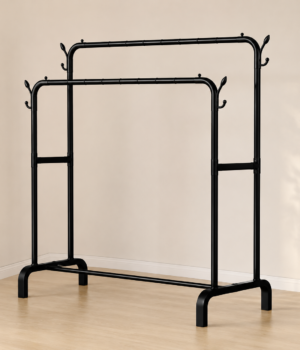 IRON DOUBLE POLE CLOTH HANGER