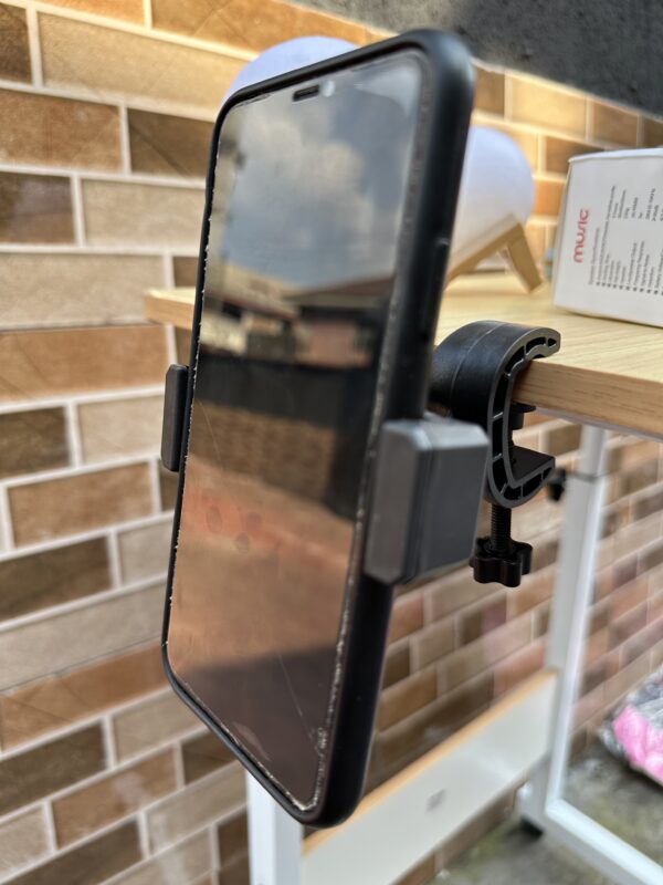 CLAMP ON PHONE HOLDER