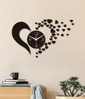 3D DIY LOVE SHAPE CLOCK