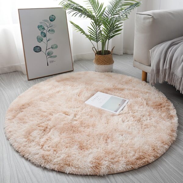 ROUND 80CM FUR RUG - Image 3