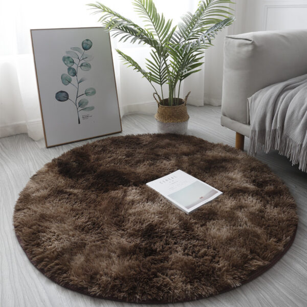ROUND 80CM FUR RUG - Image 2