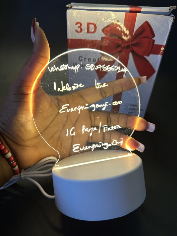 3D LAMP FOR WRITING