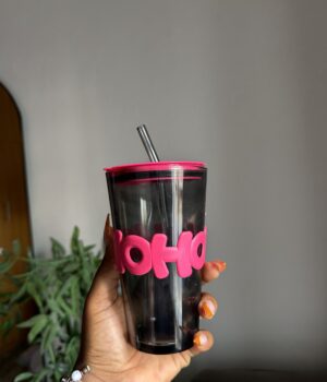 PINK HOHA GLASS CUP