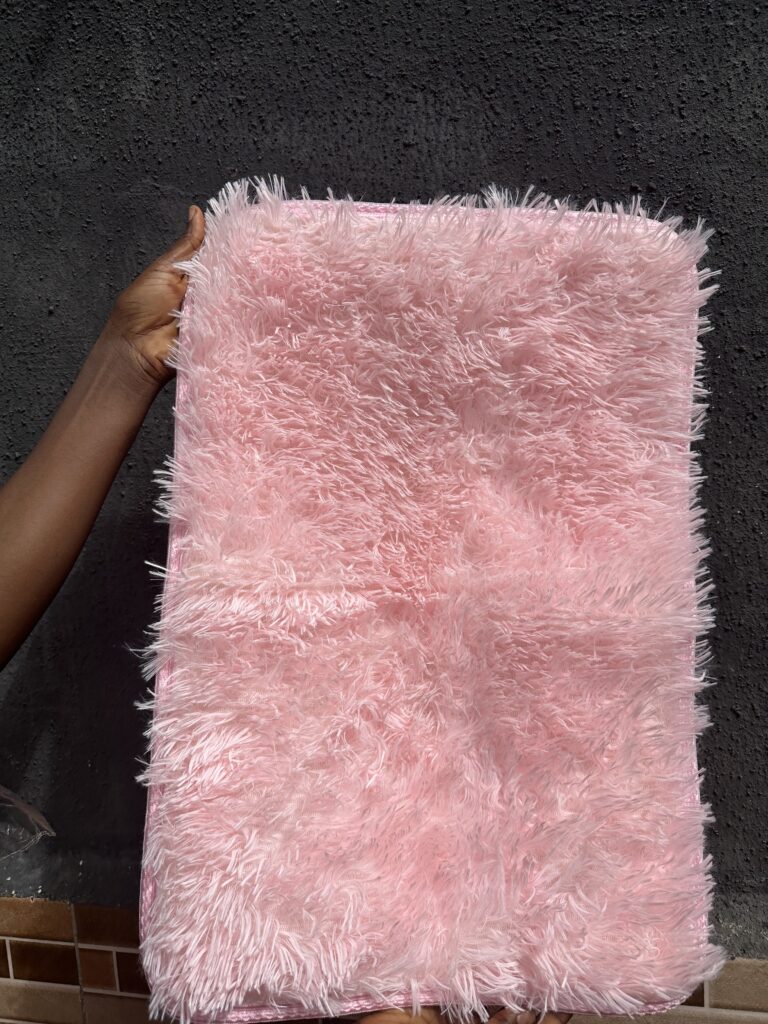 PINK FUR RUG