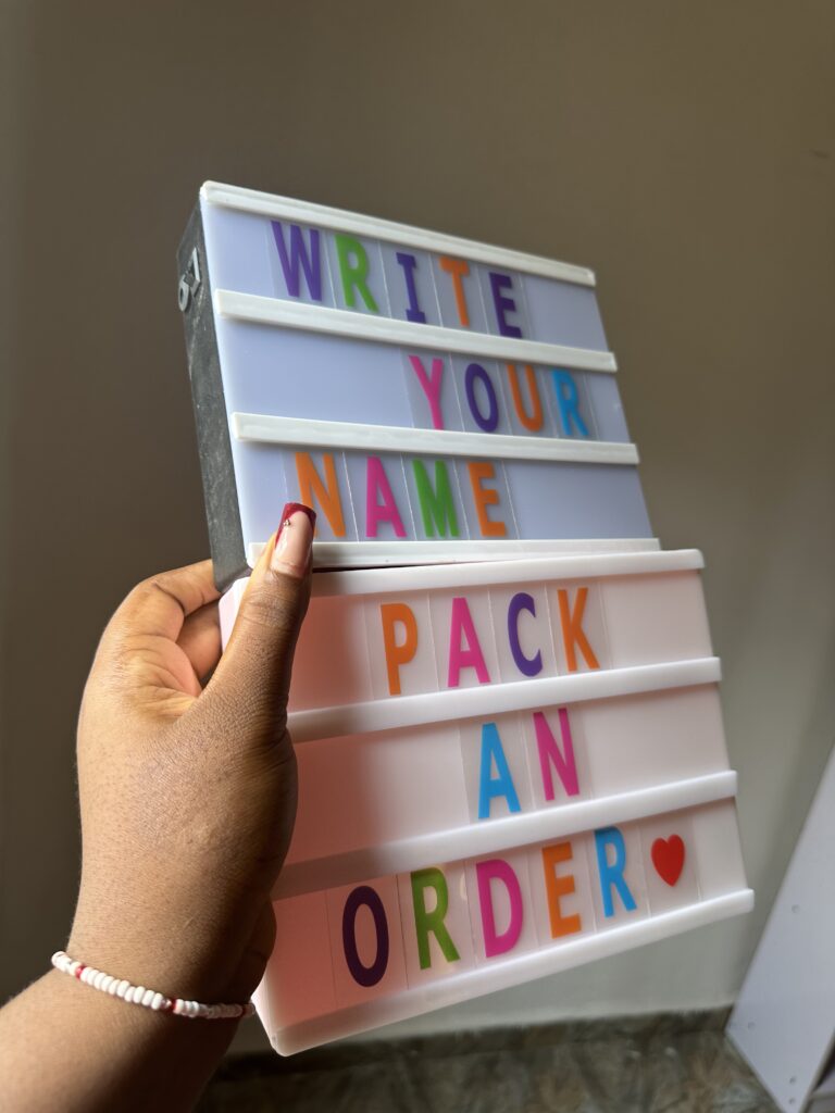 A 5 ALPHABET LIGHT BOX