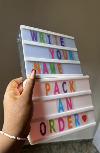 A 5 ALPHABET LIGHT BOX