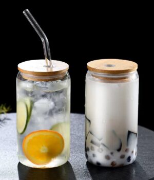 THICK BAMBOO GLASS CUP