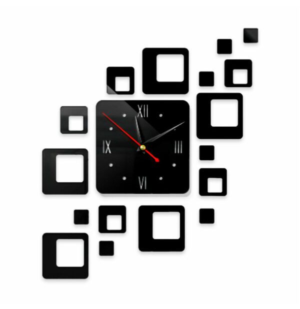 SQUARE 3D DIY CLOCK