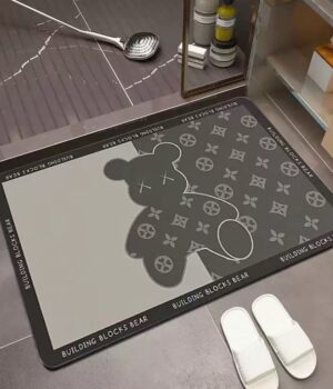 ABSORBENT BATHROOM FOOT MAT
