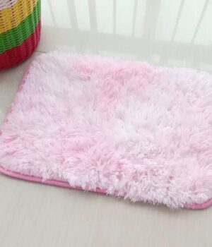 40 BY 60CM PINK FUR RUG