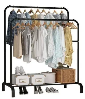 IRON DOUBLE POLE CLOTH HANGER