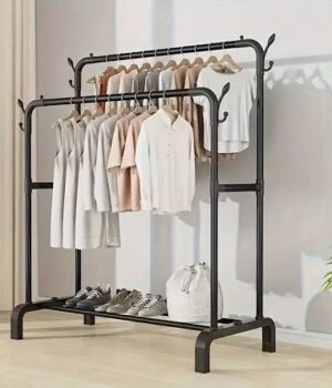 IRON DOUBLE POLE CLOTH HANGER