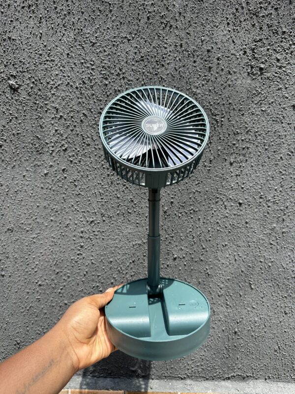 BIG RECHARGEABLE FAN WITH PHONE STAND