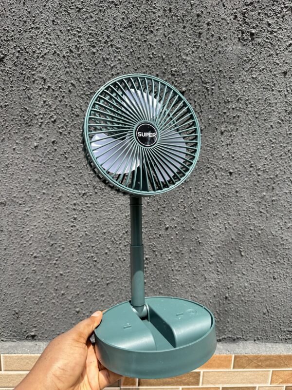 BIG RECHARGEABLE FAN WITH PHONE STAND - Image 2