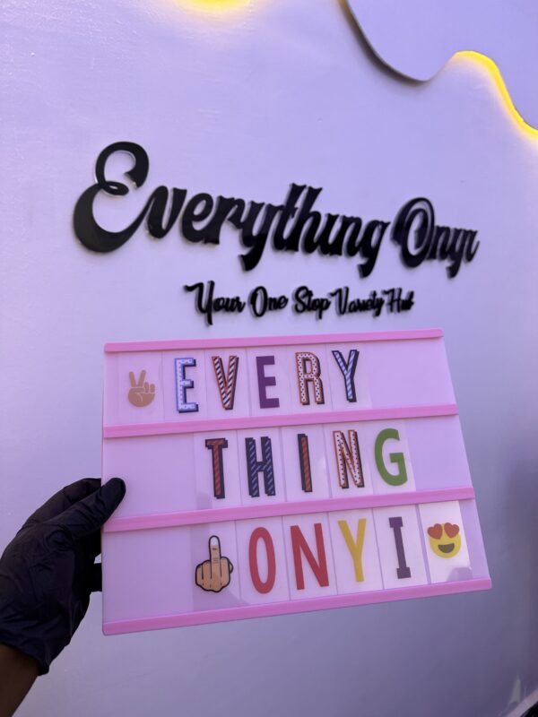 LETTER LIGHT BOX