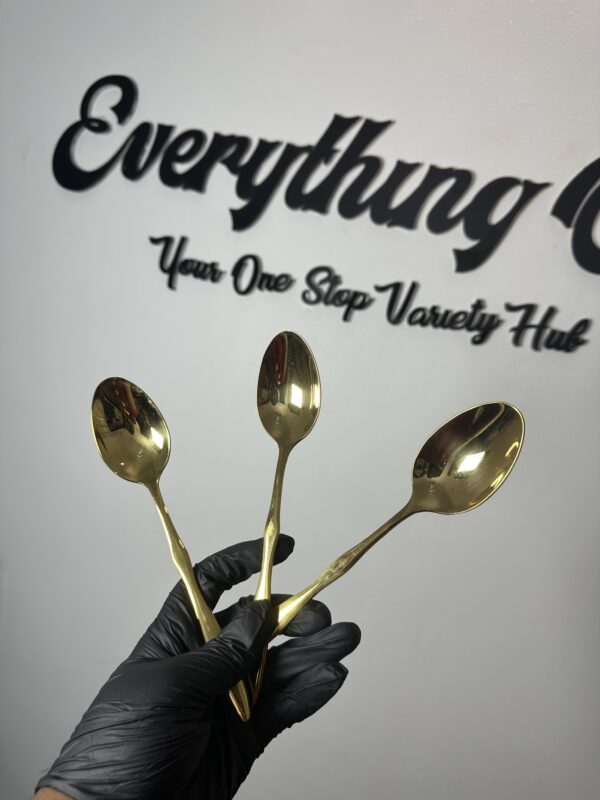 NON TARNISH GOLD CUTLERY SET(6) - Image 2