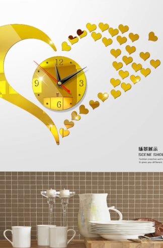 3D LOVE SHAPE DIY CLOCK