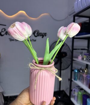 STRAIGHT FLOWER VASE(WITH TULIP)