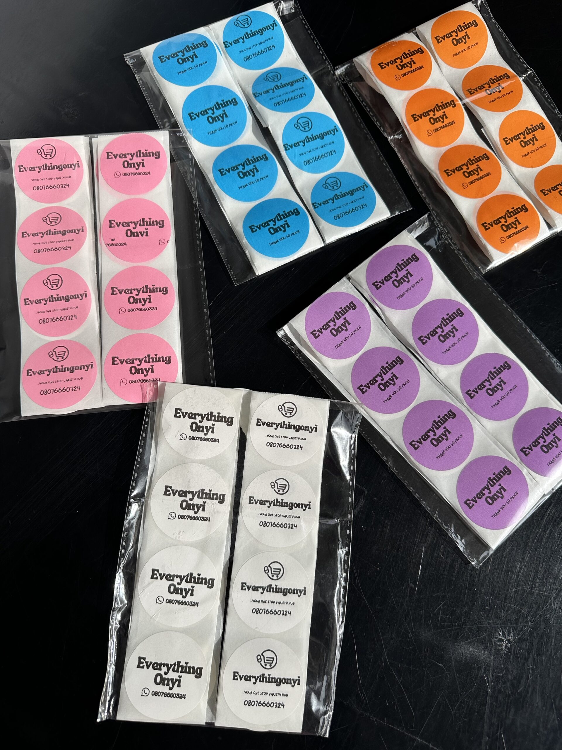 CUSTOMIZED BRAND STICKERS(50)